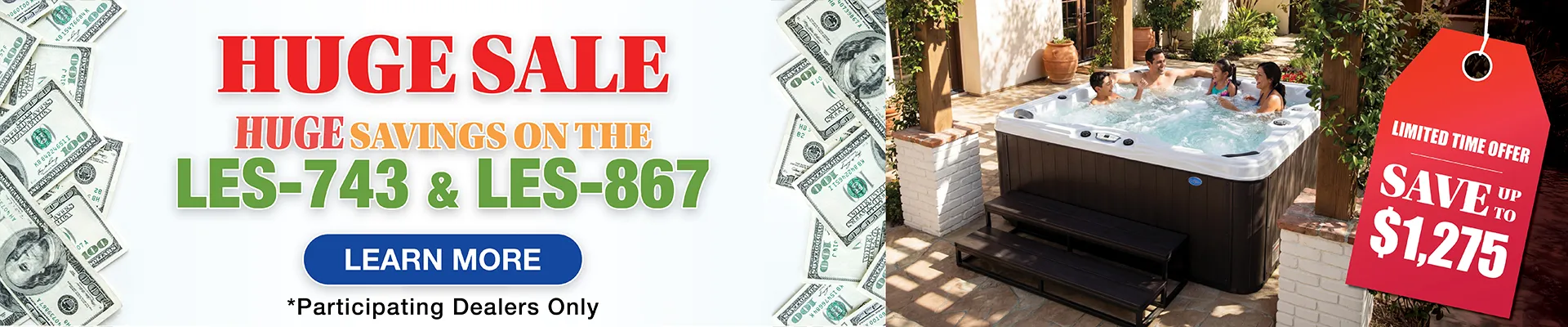 Calspas hot tub being used in a family setting - St. Augustine